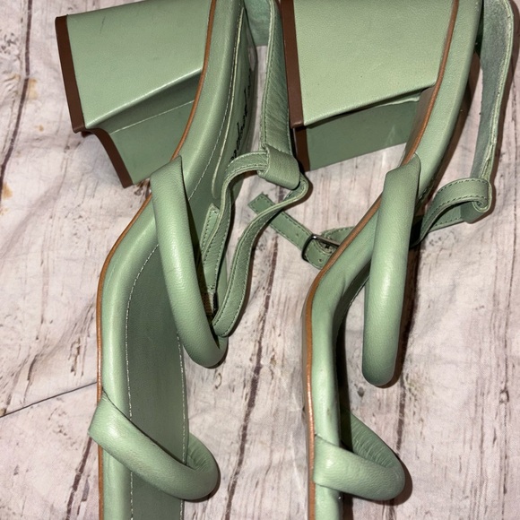 Free People Perth Slingback Sandal Heel Secret Sage 7.5 - Picture 4 of 10